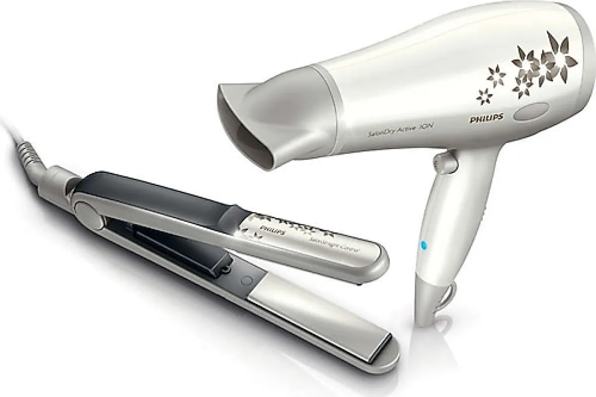 Philips HP8295 Saç Kurutma Makinesi ve Düzleştiricisi Seti