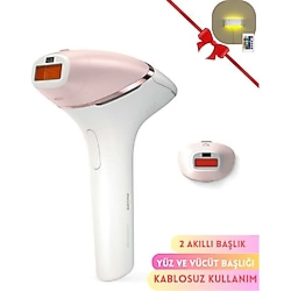 Philips Lumea 2 Akıllı Başlıklı 250.000 Atım Premium Ipl Lazer Epilasyon Cihazı, Senseıq ile Ipl Tüy Alma Cihazı, Kablosuz Kullanım - LUCİOLE BEYAZ LAMBADER HEDİYE!