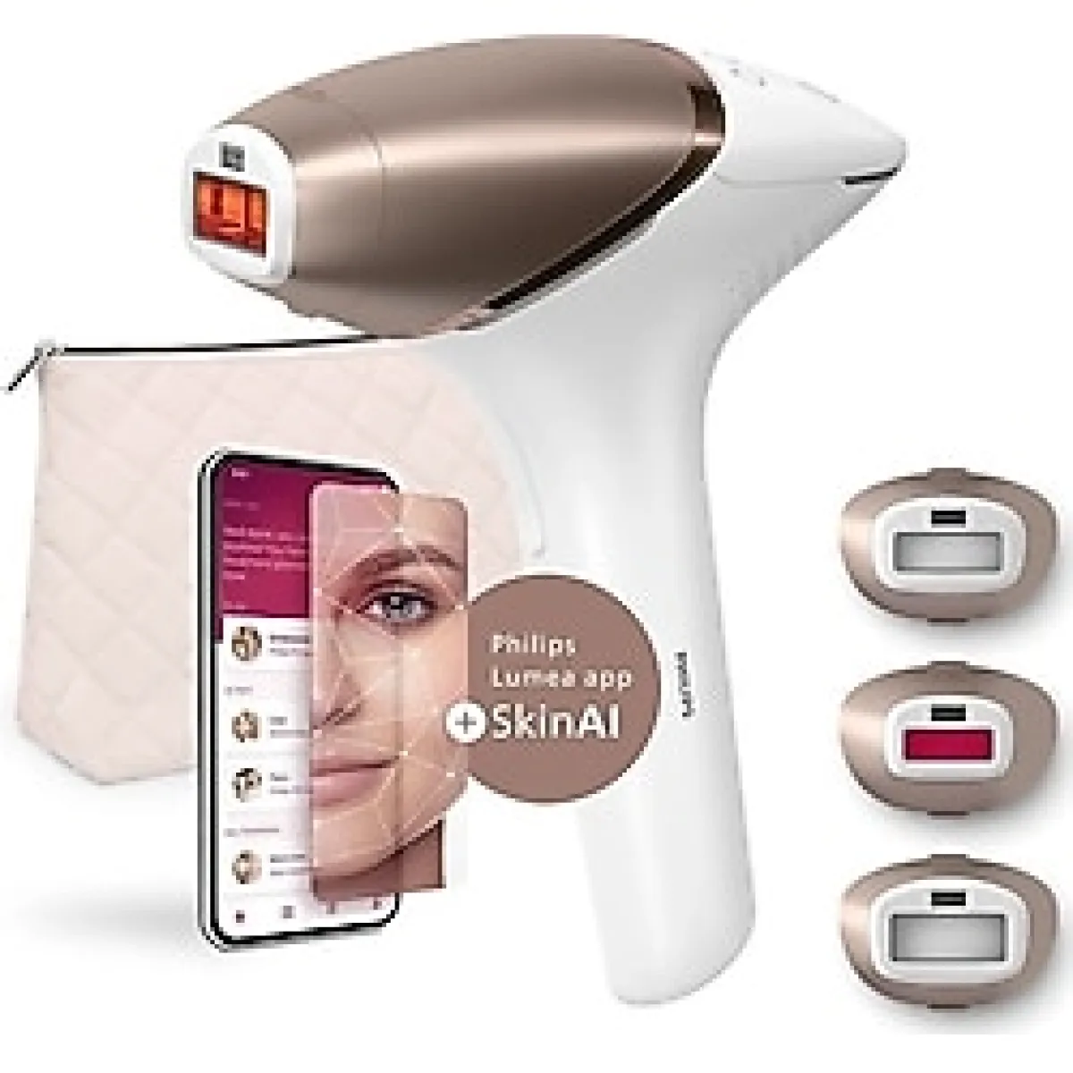 Philips Lumea Ipl Hair Removal 9900 .brp 958-00 Lazer Epilasyon Cihazı 4 Akıllı Başlık (450.000 Atım) - Beyaz