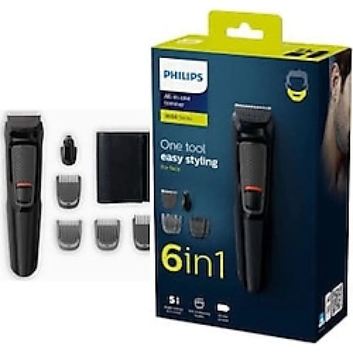 Philips Traş Makinası Islak Kuru 6+1 Başlık -saç-sakal- Vucüt - Kablosuz Kullanım- Delux 2022 Seri