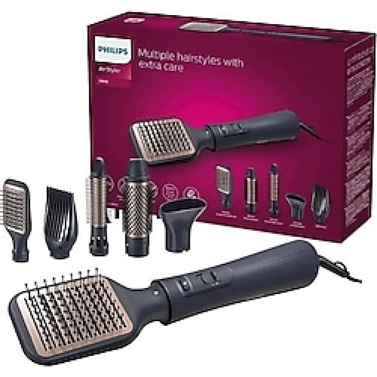 Philips Yeni 5'i 1ARADA Saç Şekillendirici -Siyah- Onerous Hediyeli