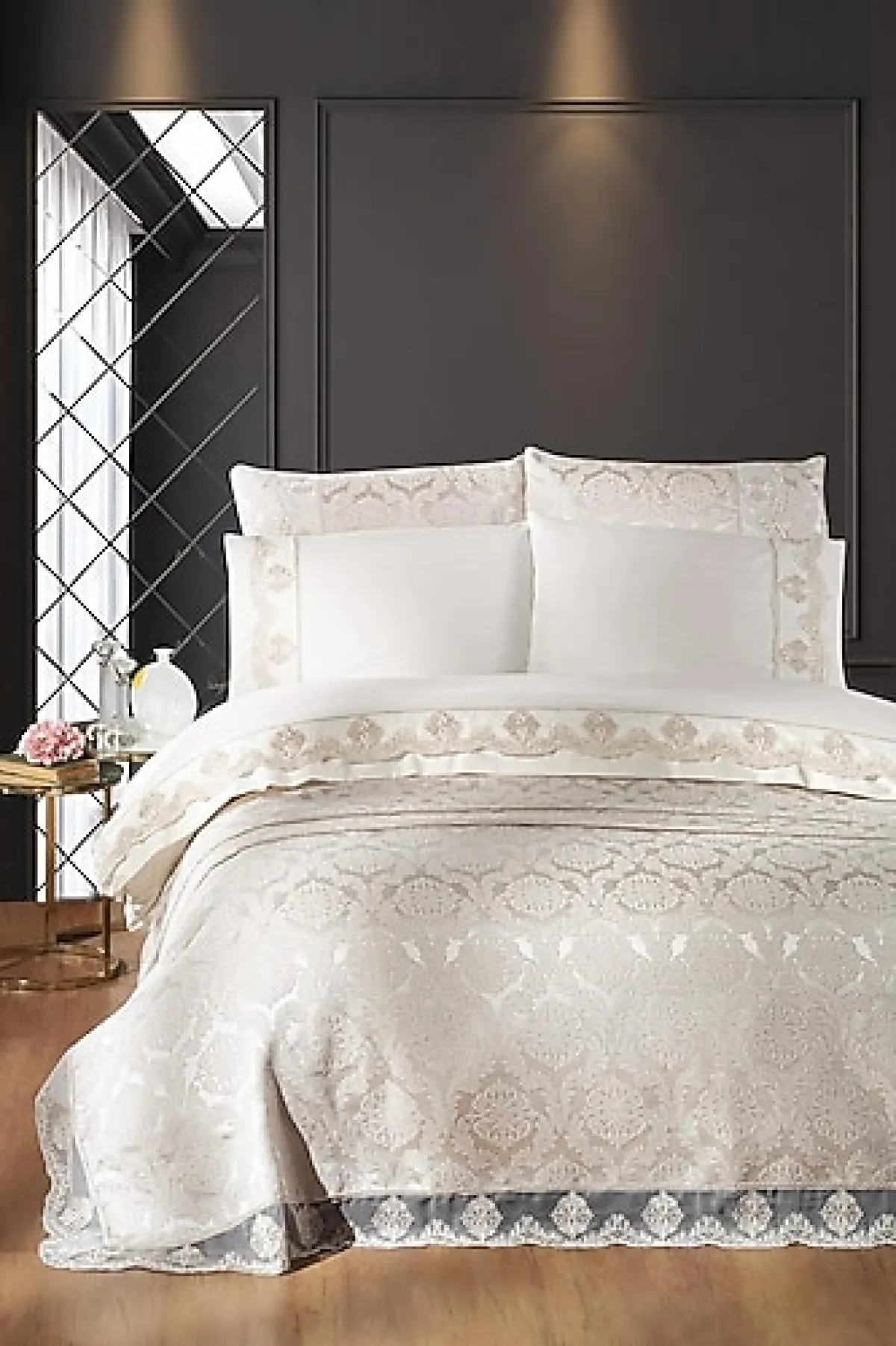 Pierre Cardin Bianca Bej 9 Parça Gelin Seti