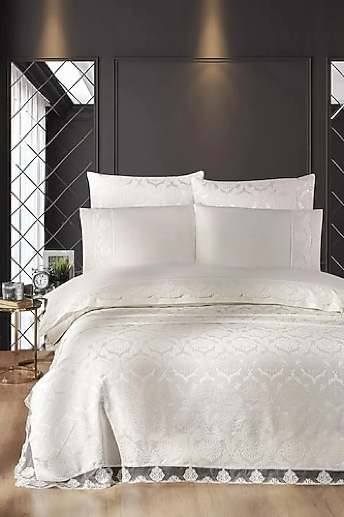 Pierre Cardin Bianca Krem 9 Parça Gelin Seti