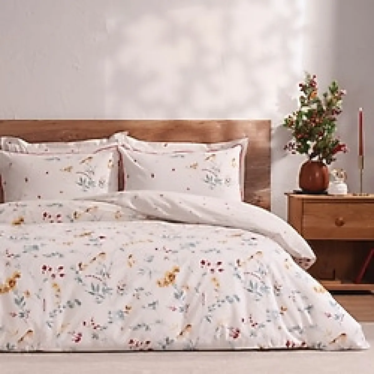 Puffy Avila Çift Kişilik Ranforce Nevresim Takımı - Beyaz - 200 x 220 cm