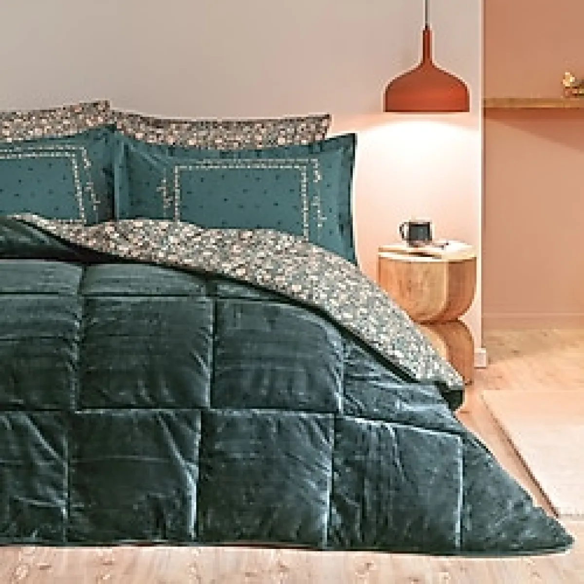 Puffy Lela Tek Kişilik Threefy Uyku Seti - Yeşil