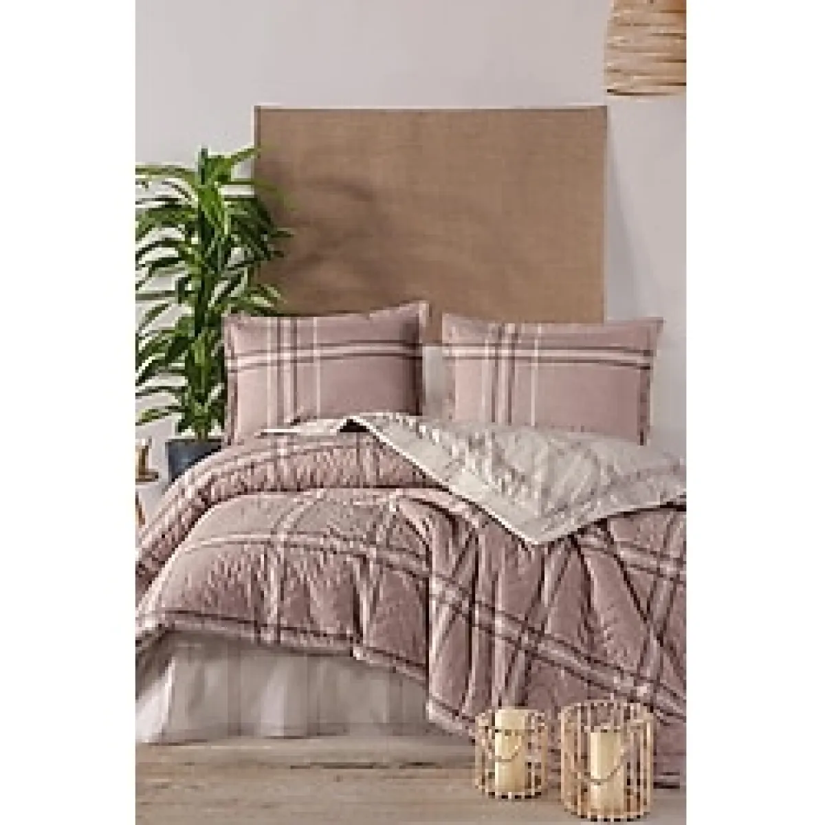 Ranforce %100 Pamuk Tek Kişilik Dört Mevsim Set Capella V2 Kahve