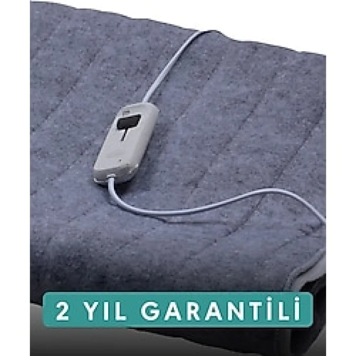 Rawels Çift Kişilik Antrasit Elektrikli Battaniye 155 X 115 Cm