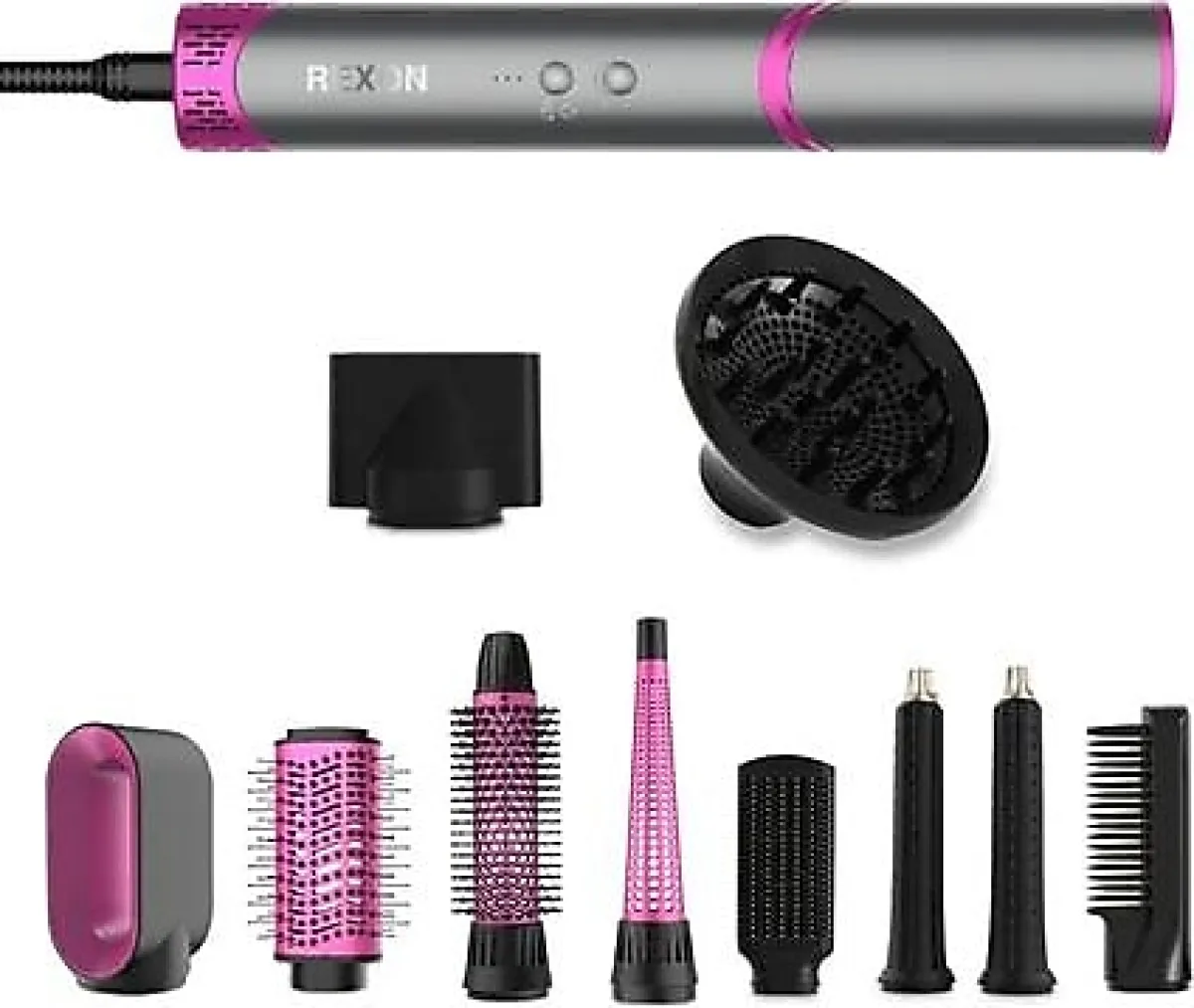 Rexon Flex 10in1 Rose Saç Şekillendirme Seti