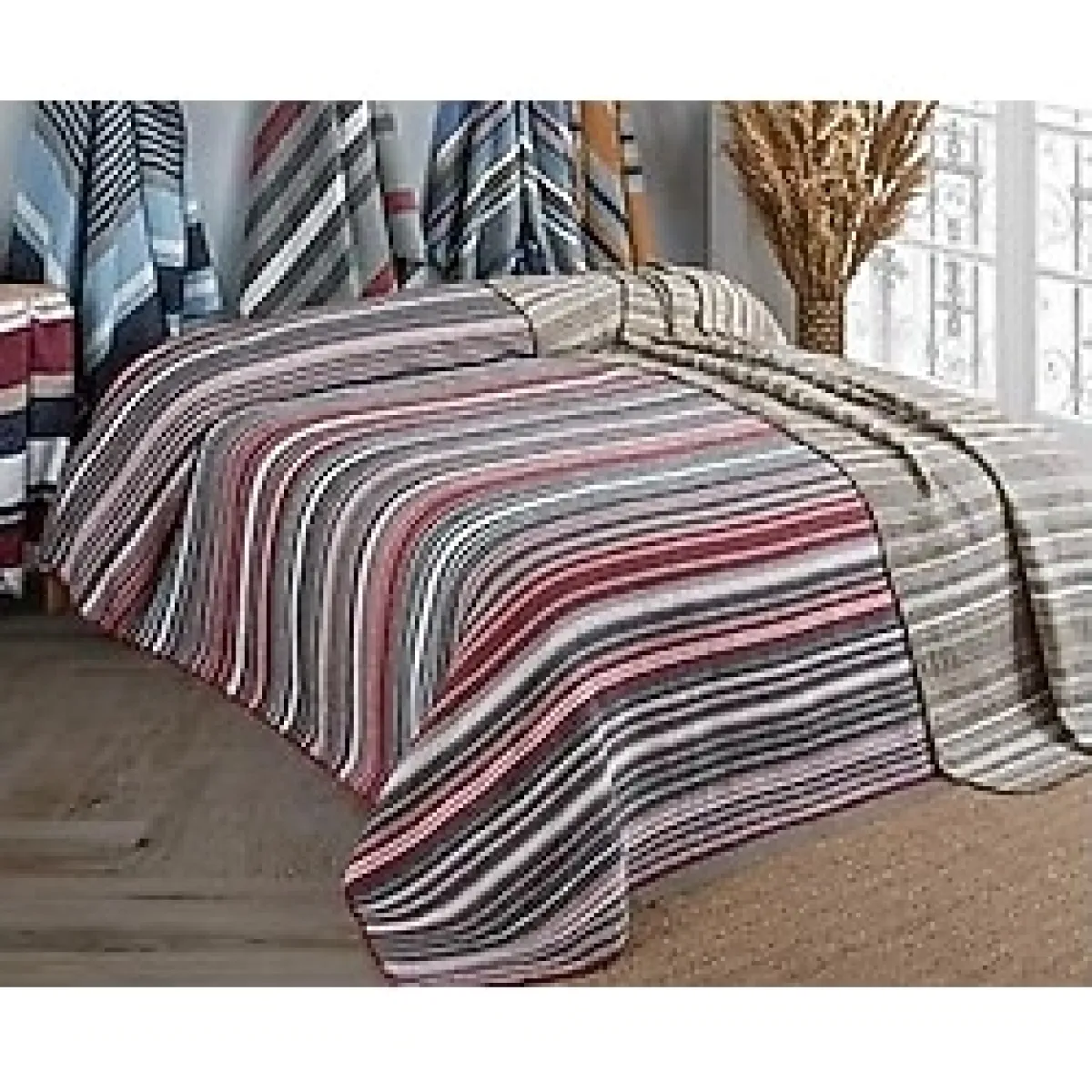 Sarar Çift Kişilik Battaniye 180x220 Cm - 180 x 220 cm - Açık Mor