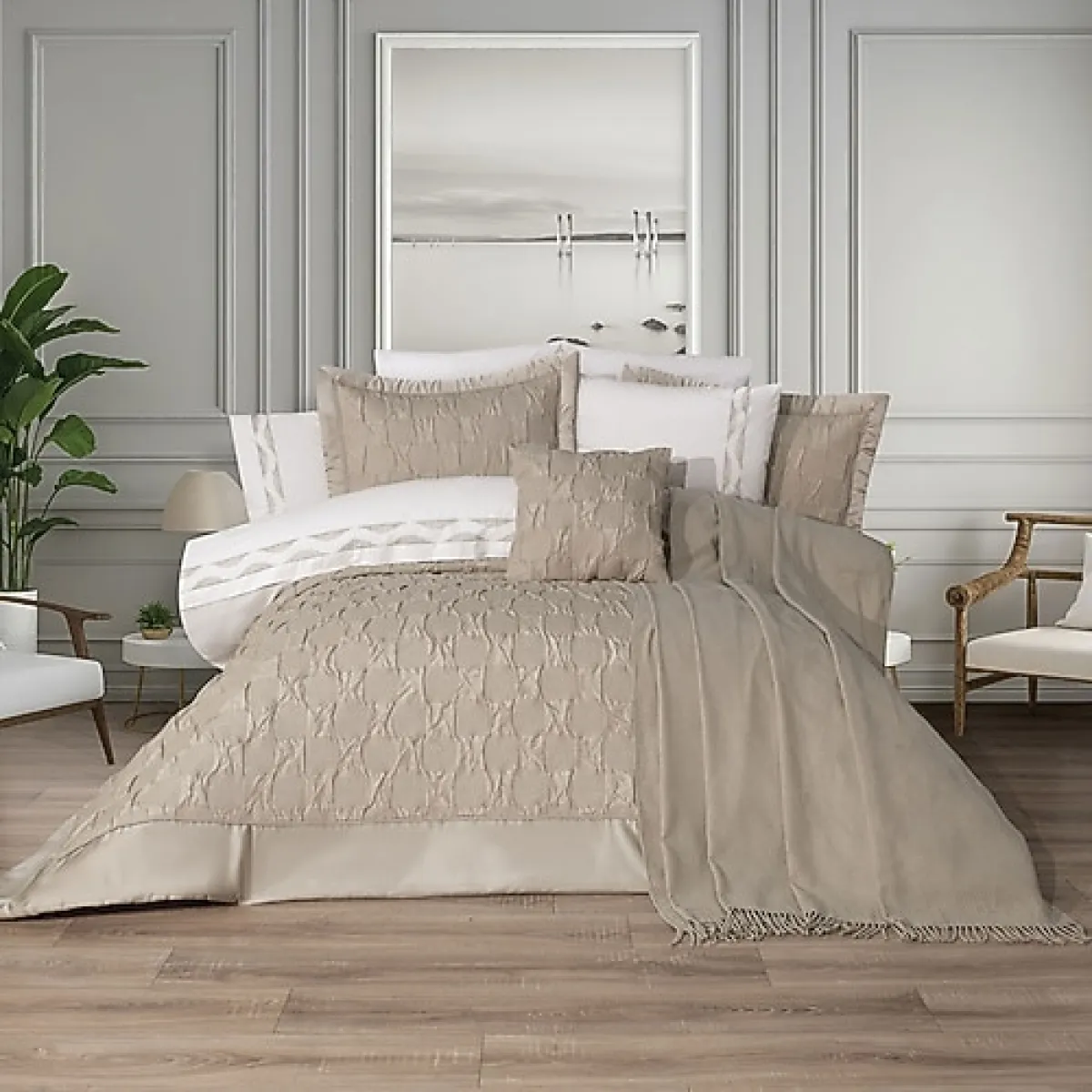 Schafer Home Moneta Bej 11 Parça Çeyiz Seti