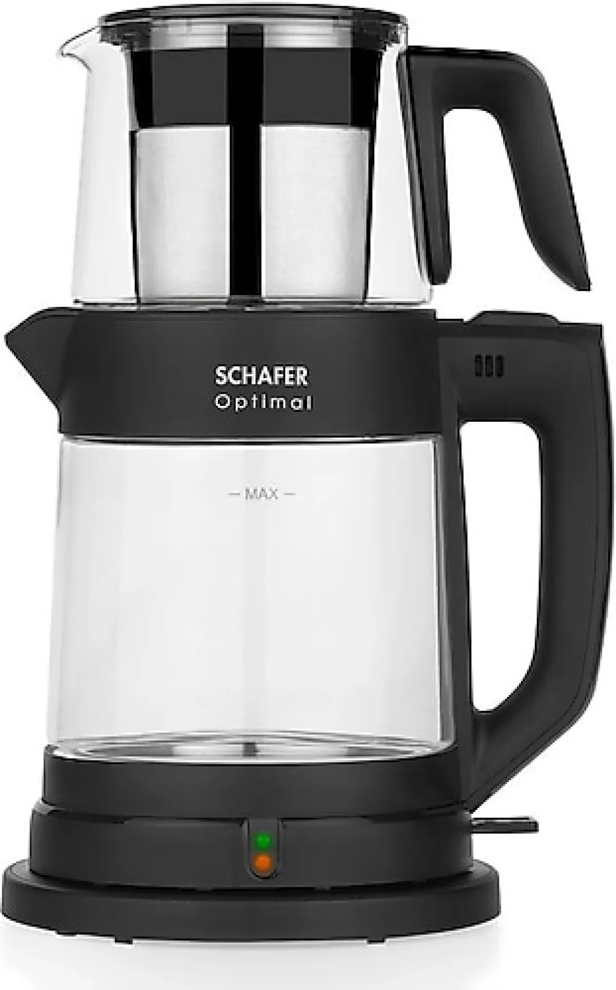 Schafer Optimal 1800 W Cam Siyah Çay Makinesi