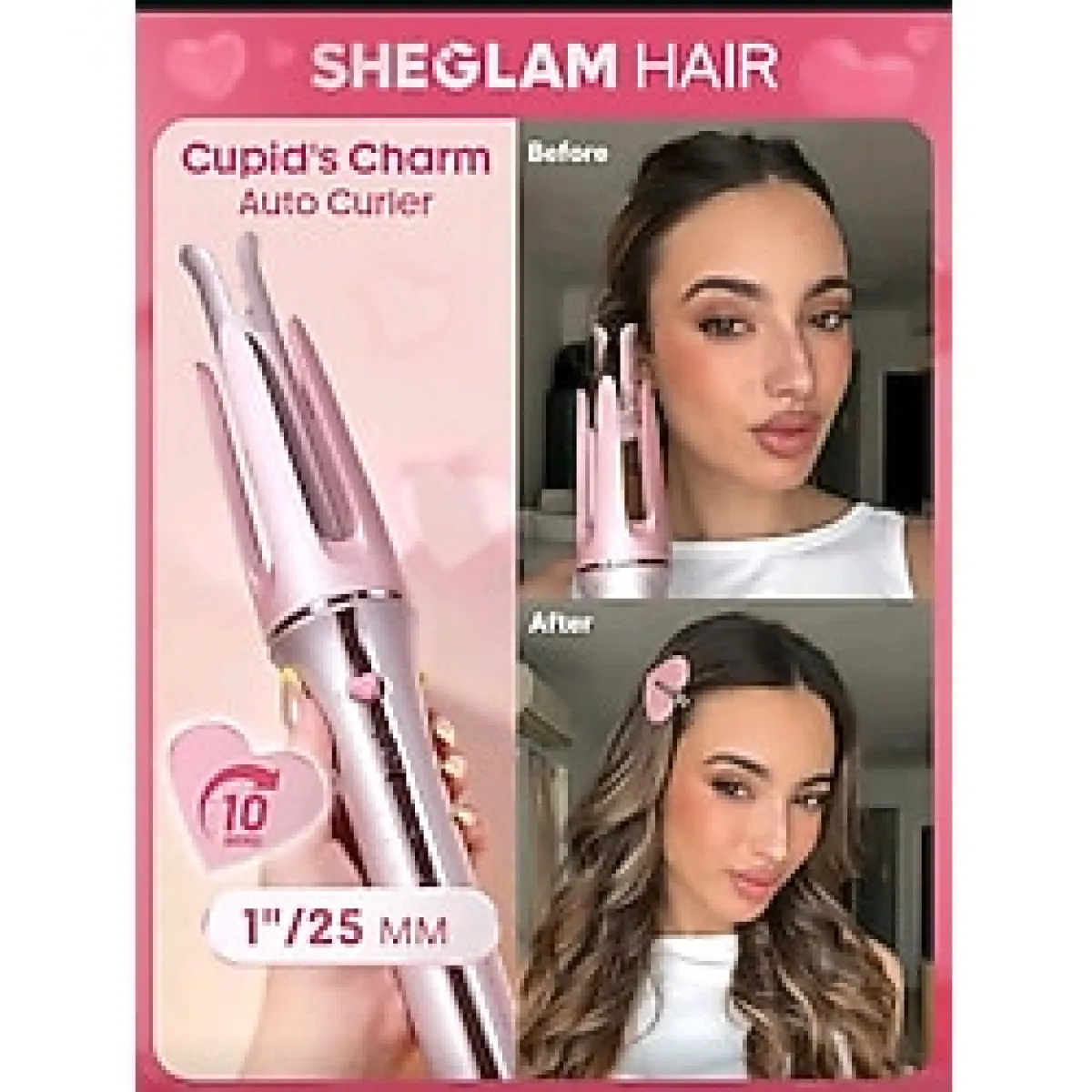 Sheglam Cupid's Charm 19 mm Otomatik Saç Maşası