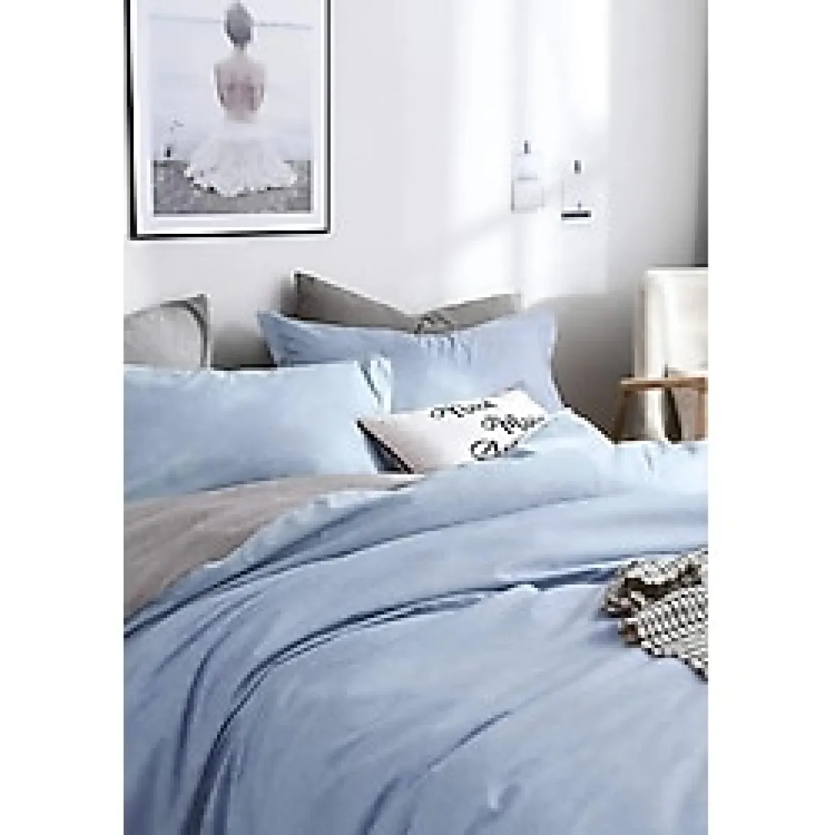 Sheri Home Çift Kişilik Çift Taraflı Nevresim Seti Ybabyblue02131453693