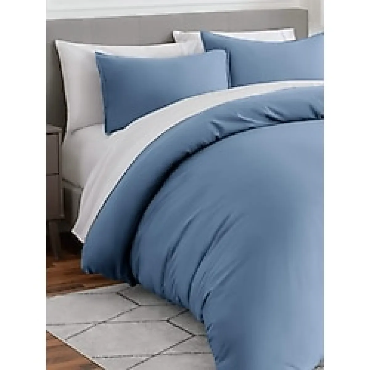 Sheri Home Sheri Blue Çift Kişilik 1 Adet Nevresim (YORGAN KILIFI)200 cm x 220 cm, Malzeme: %100 Pamuk.