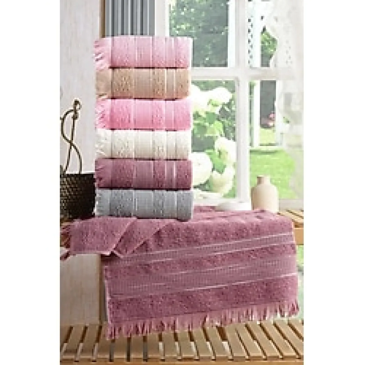 Shiny 6'Lı 50X90 Cm El&Yüz Havlu Seti