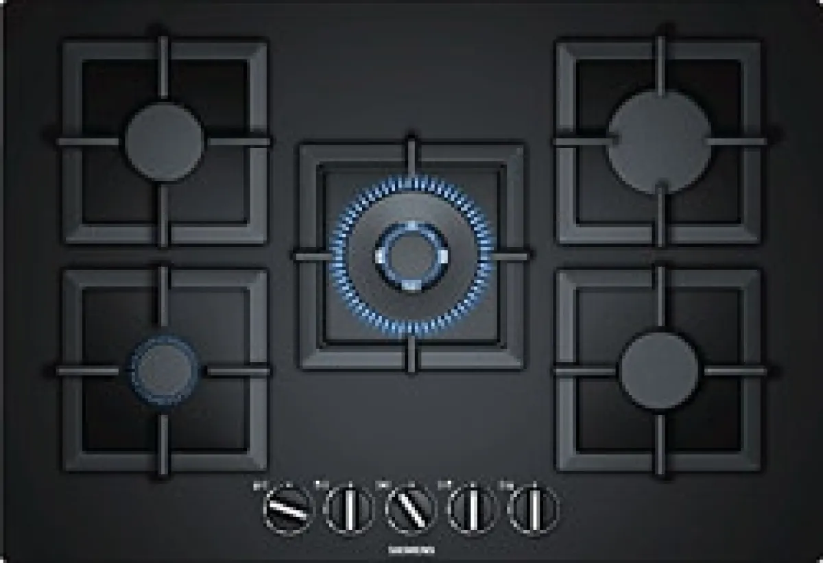 Siemens EP7A6QB20 Wok Gözlü Siyah Cam Ankastre Ocak