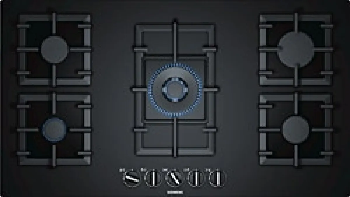 Siemens EP9A6QB90 Wok Gözlü 90 cm Siyah Cam Ankastre Ocak