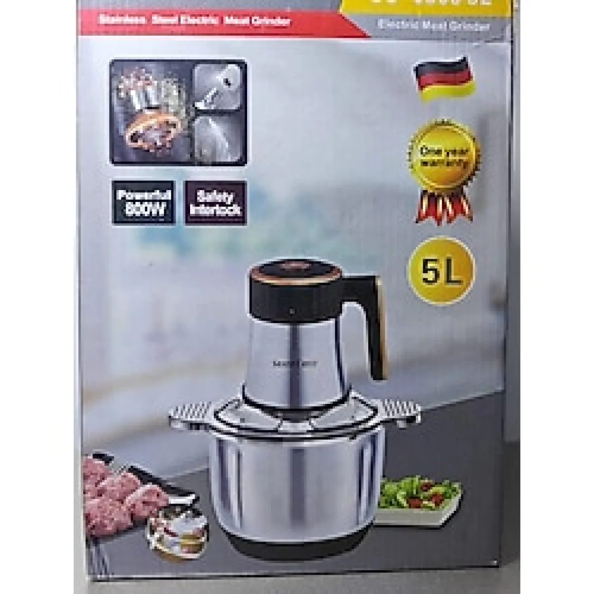 Silver Crest ELEKTRİKLİ SEBZE ÖĞÜTÜCÜ 5 LT