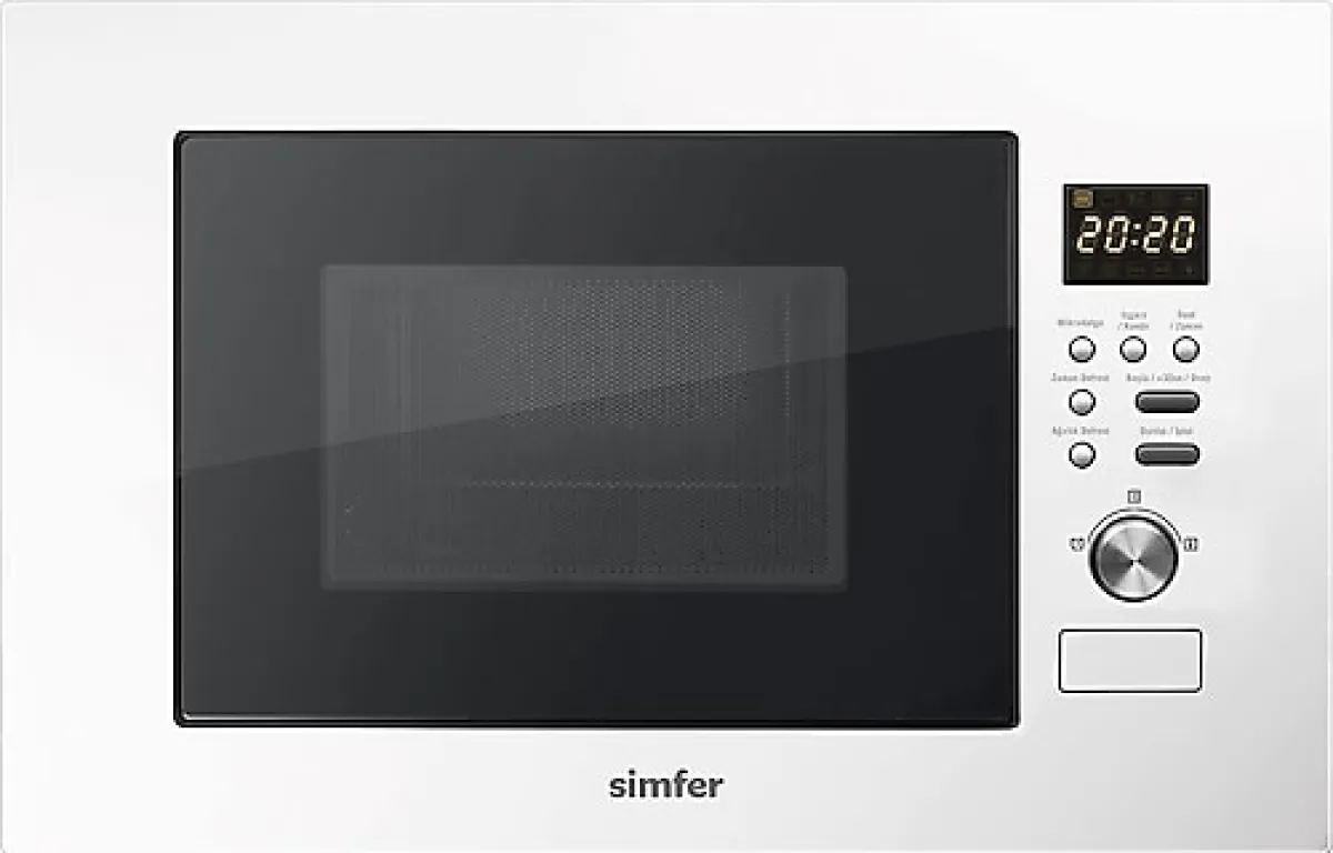 Simfer 2330 23 lt Beyaz Ankastre Mikrodalga Fırın