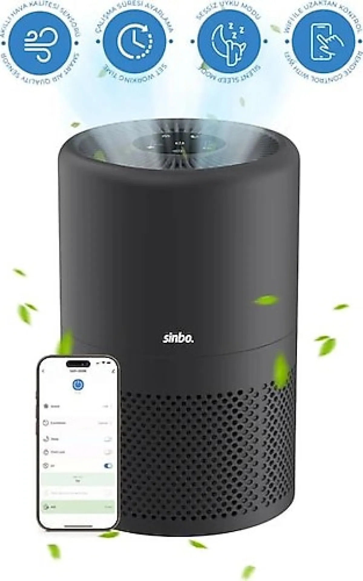 Sinbo SAP-5508 Siyah Hava Temizleyici