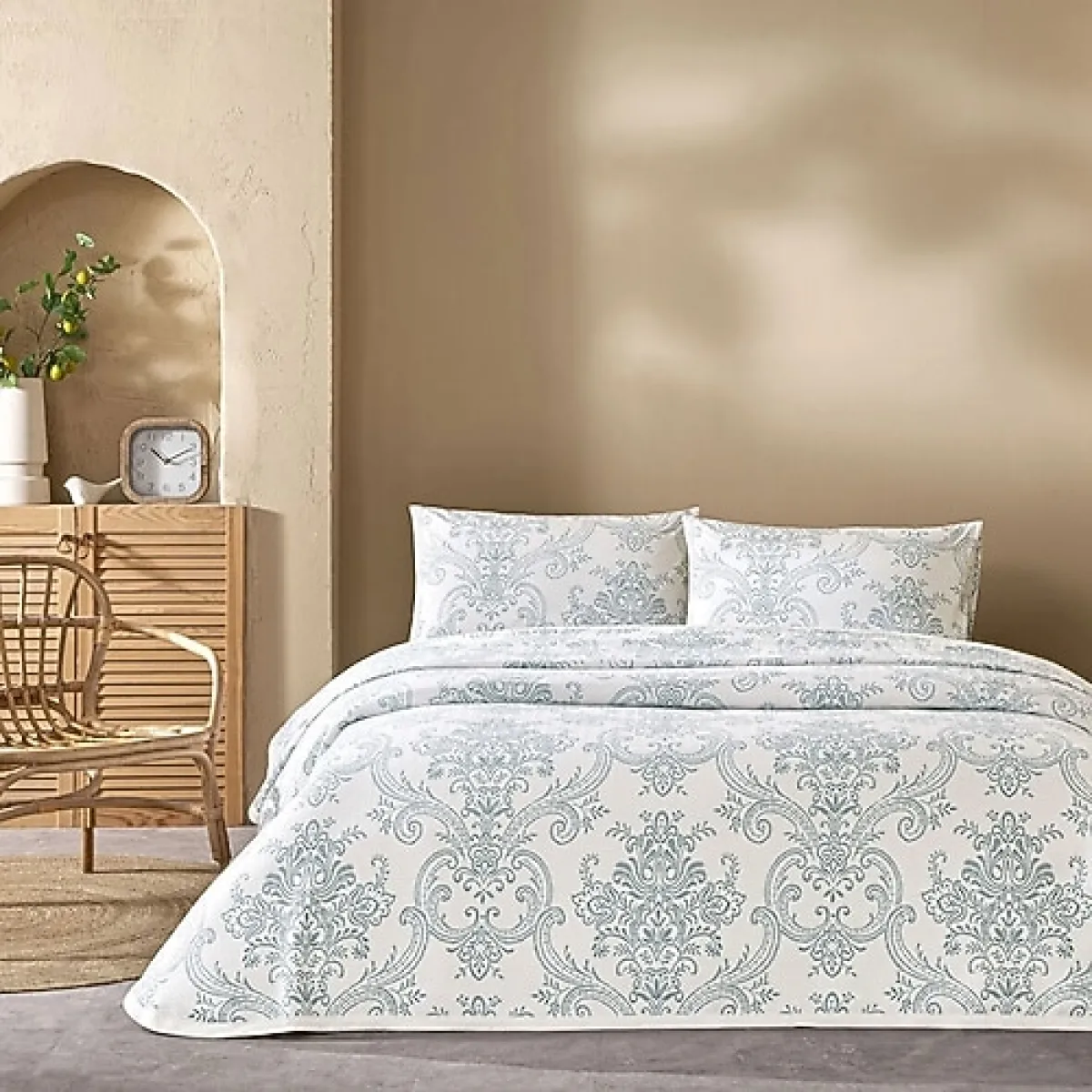 Taç Bovary Çift Kişilik Pike Takımı