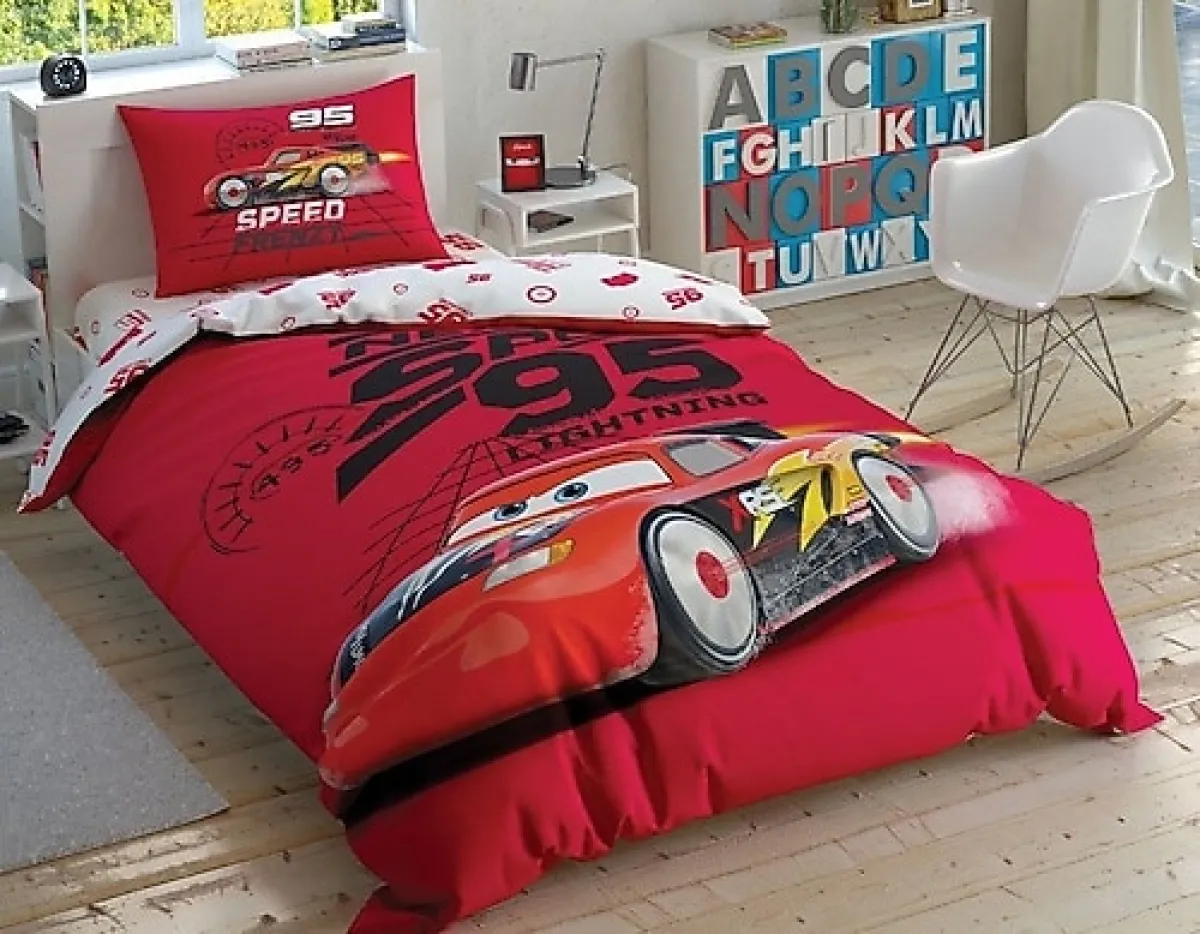 Taç Disney Cars Speed Frenzy Tek Kişilik Nevresim Takımı