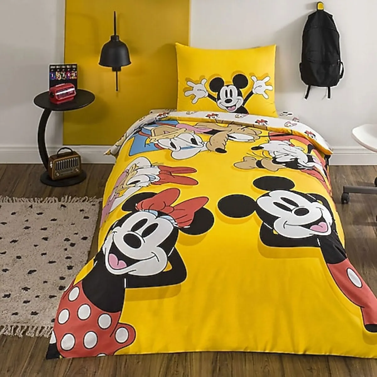 Taç Disney Mickey & Friends Pamuk Tek Kişilik Nevresim Takımı