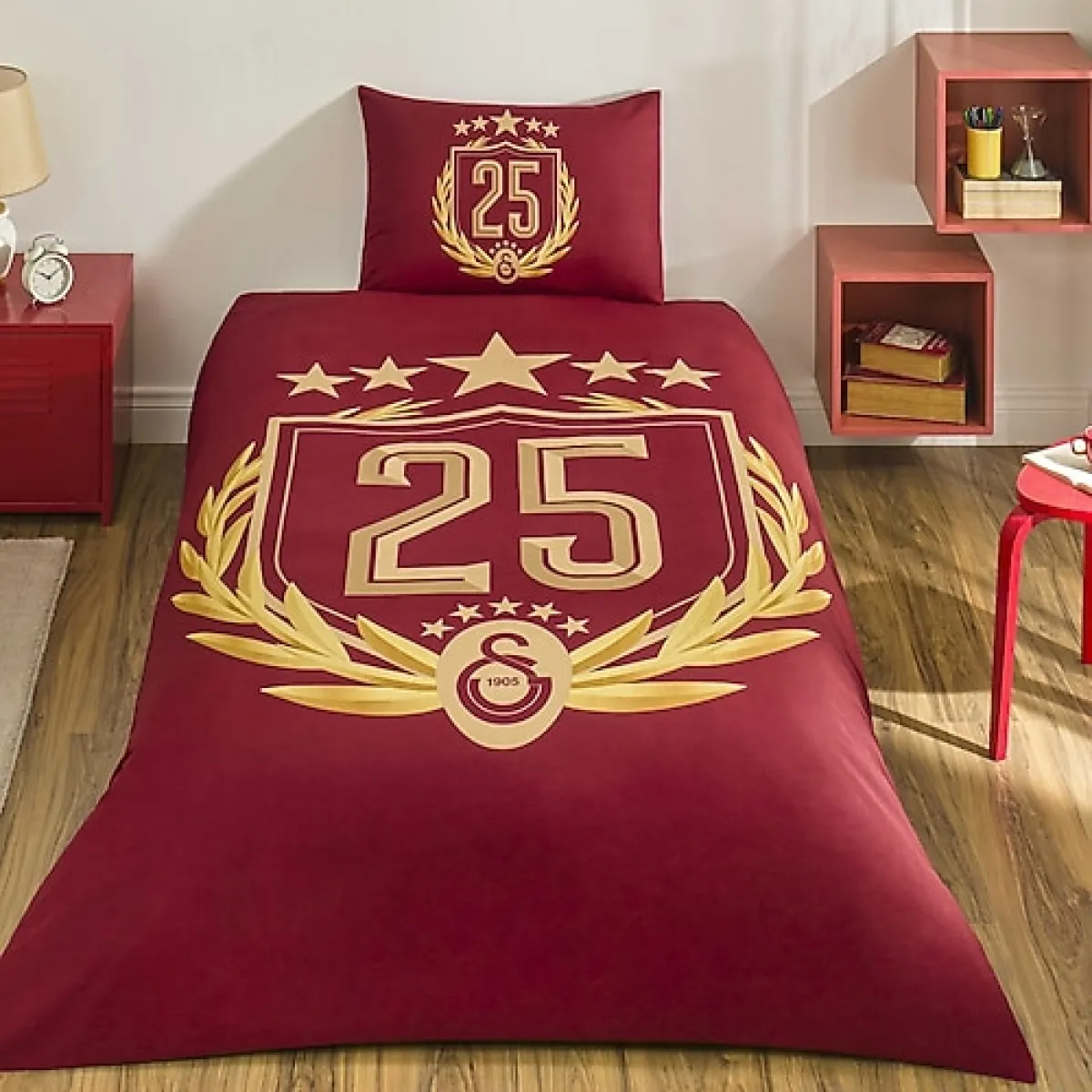 Taç Galatasaray 25.Şampiyonluk Tek Kişilik Nevresim Takımı