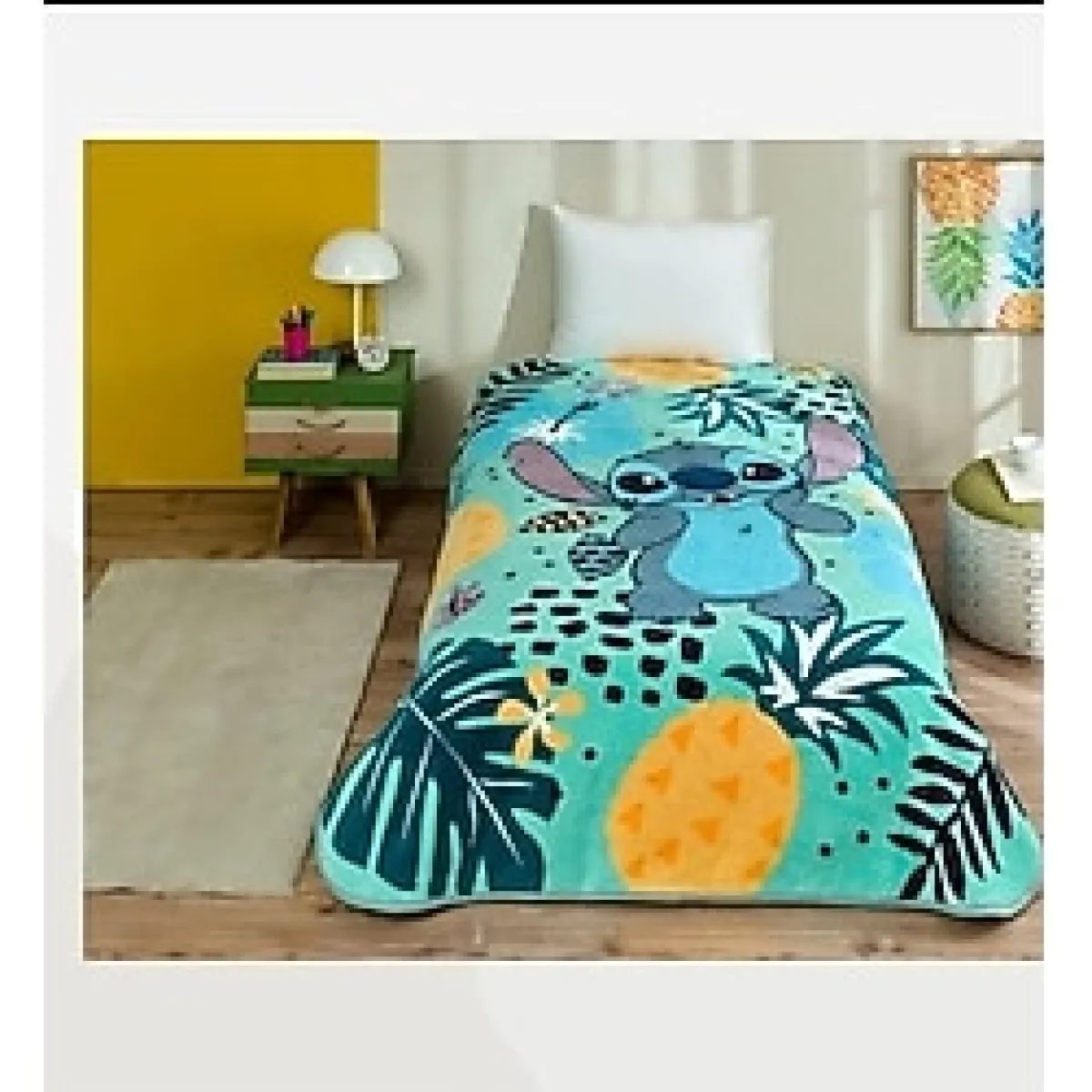 TAÇ KRİSTAL Taç Kristal Yeni Sezon Lisanslı Disney Lilo-Stitch Sunset Battaniye