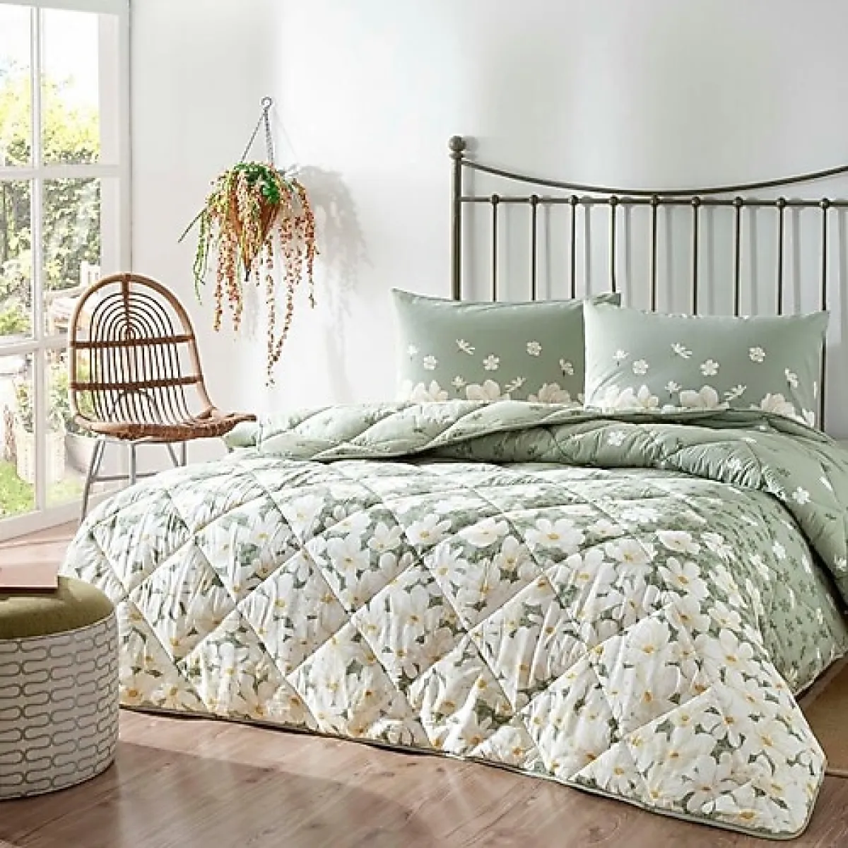 Taç Liana 195x215 cm Ranforce Çift Kişilik Uyku Seti