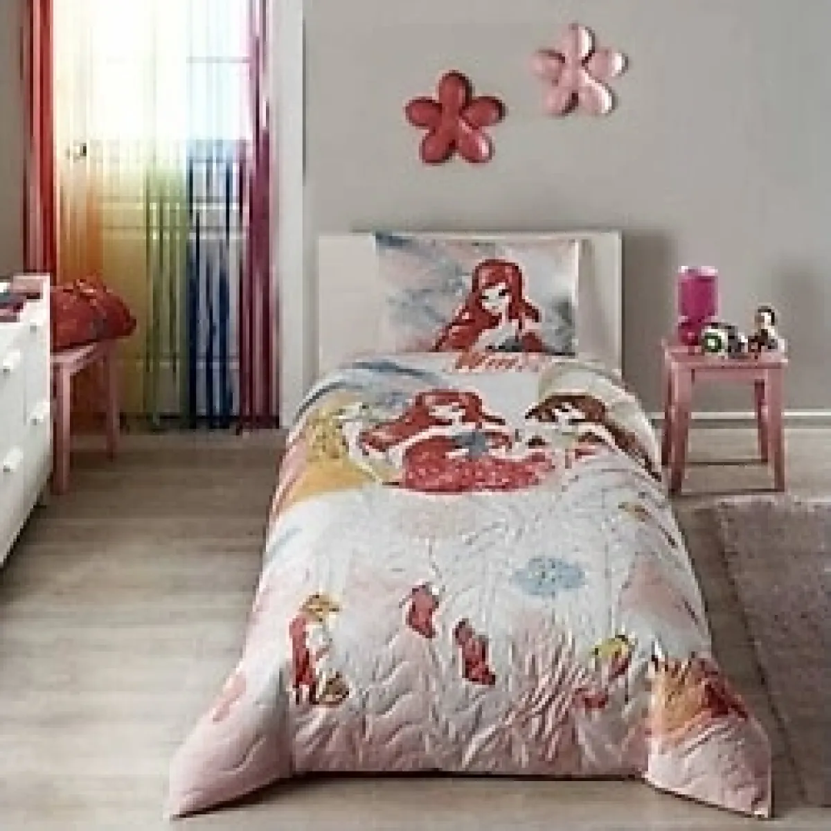 Taç Lisanslı Complete Set Tek Kişilik Disney Winx - Renkli - 160 x 220 cm