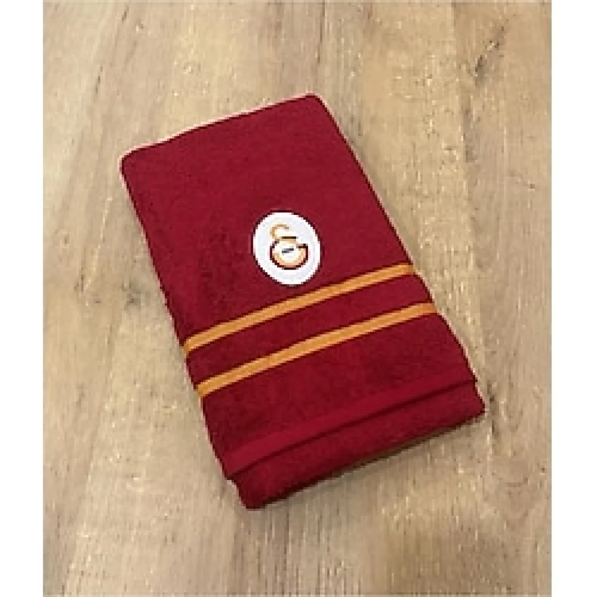 Taç Lisanslı Galatasaray Arma Pamuk 50X90 cm Yüz Havlusu Kırmızı - Kırmızı - Sarı - 50 x 90 cm