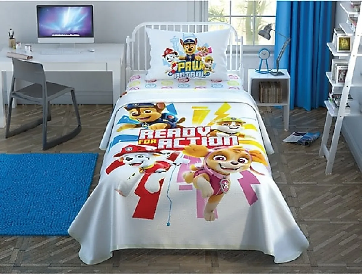 Taç Paw Patrol Action Lisanslı Tek Kişilik Pike Takımı