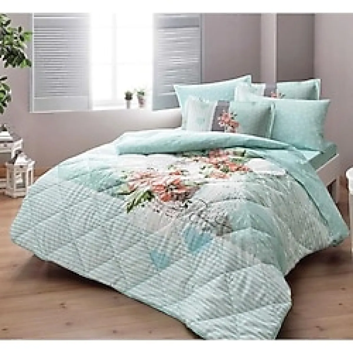 Taç Ranforce Tek Kişilik Uyku Seti - Florence Mavi