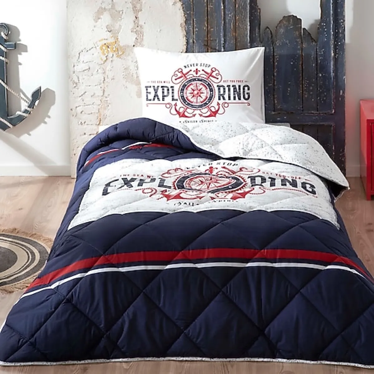 Taç Ruben 155x215 cm Ranforce Tek Kişilik Uyku Seti