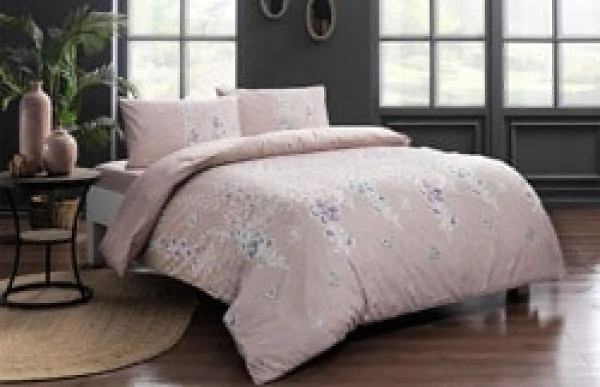 Taç Sarah Ranforce Tek Kişilik Nevresim Takımı Pembe