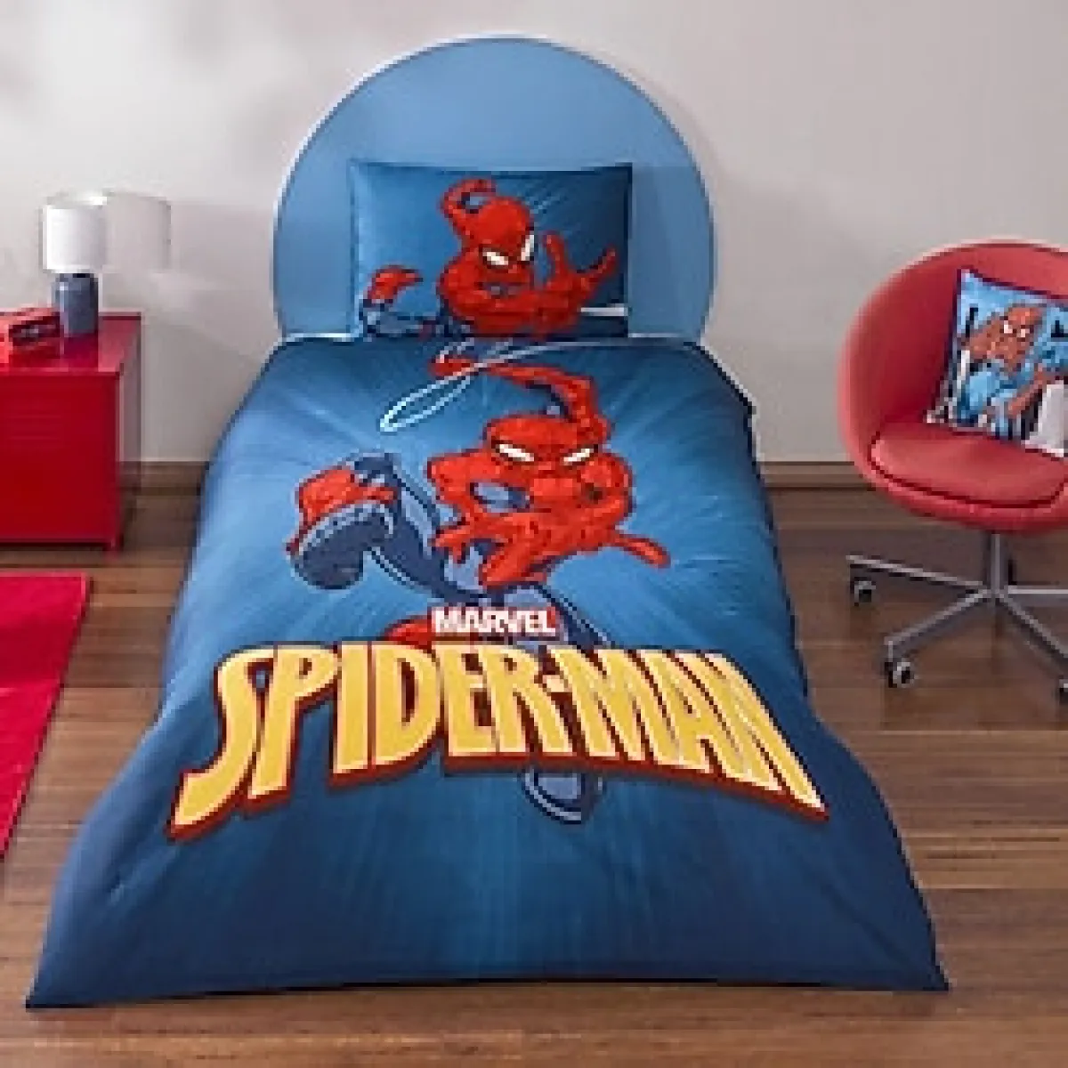 Taç Tek Kişilik Lisanslı Nevresim Takımı Disney Spiderman Classical