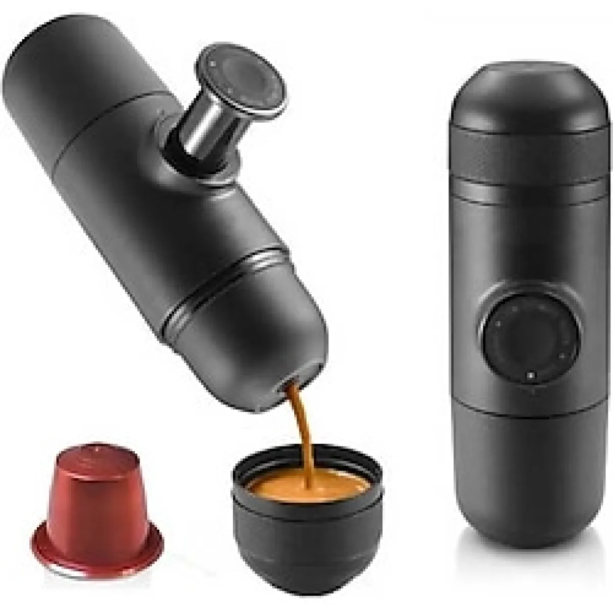 Taşınabilir Manuel Espresso Makinesi 70 ml Kapsüllü Kahve Keyfi - Seçenek 1