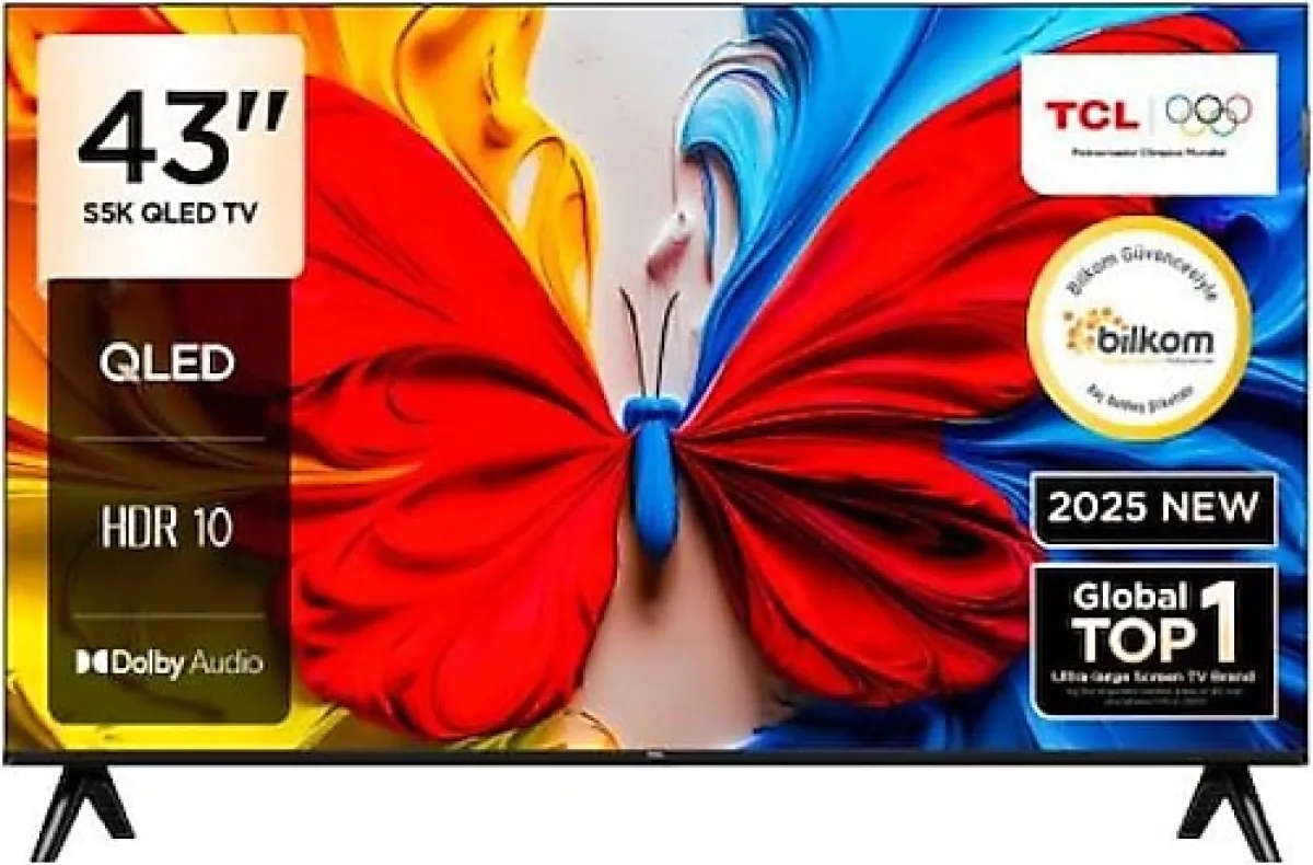 TCL 43S5K Full HD 43" 109 Ekran Uydu Alıcılı Google Smart QLED TV