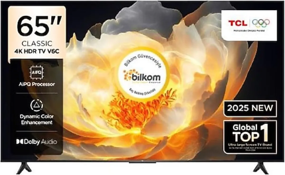 TCL 65V6C 4K Ultra HD 65" 165 Ekran Uydu Alıcılı Google Smart LED TV