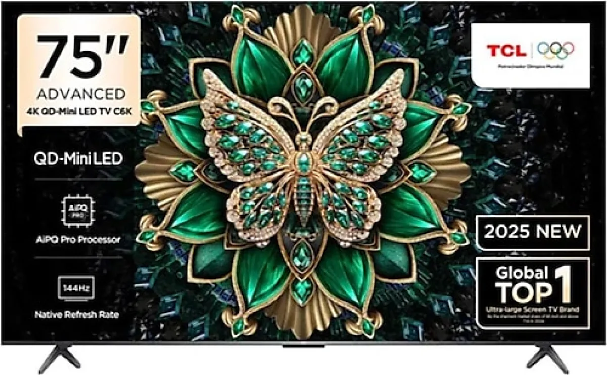 TCL 75C6K Premium 4K Ultra HD 75" 190 Ekran Uydu Alıcılı Google Smart Mini LED TV