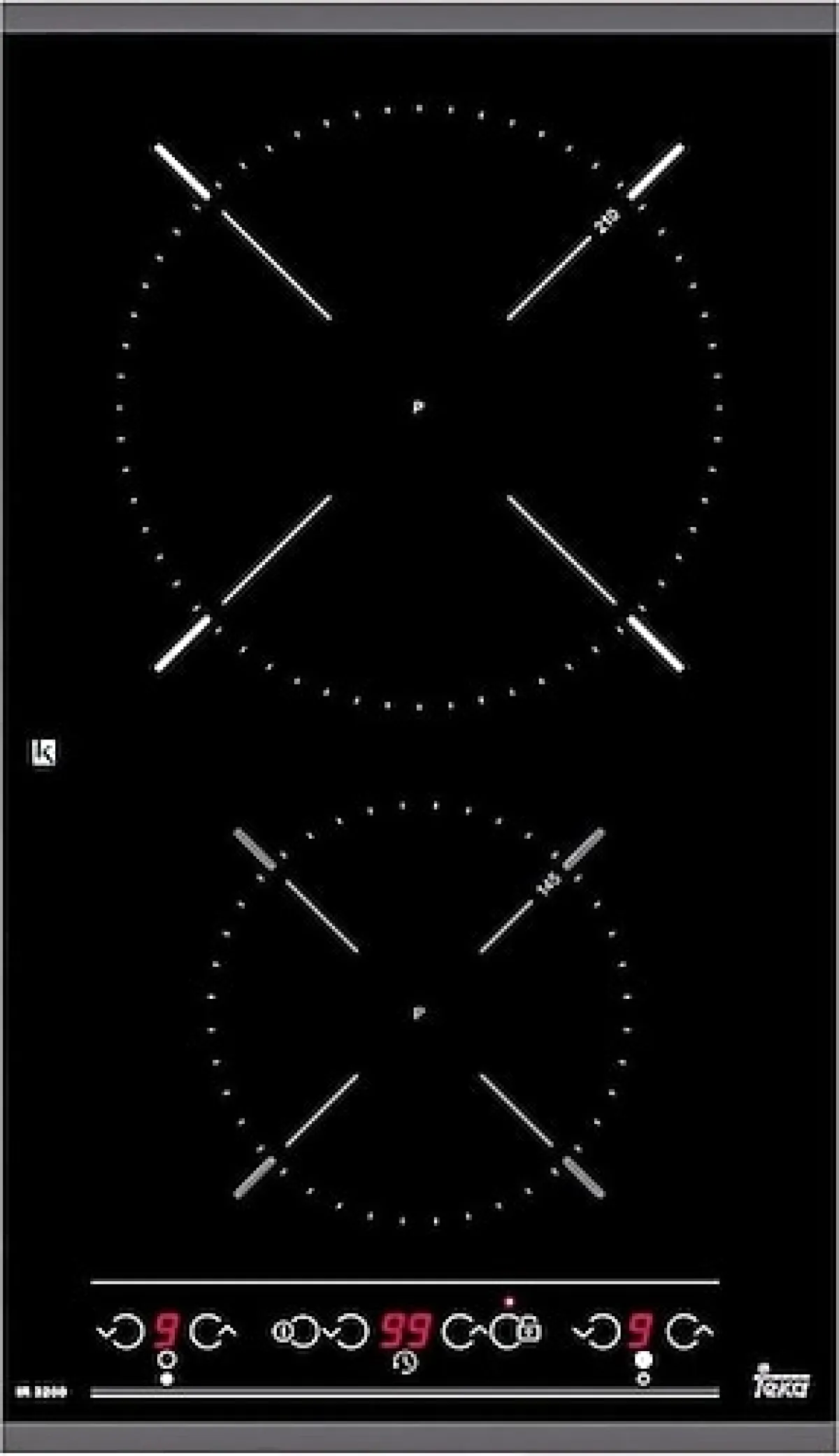 Teka IR 3200 Siyah İndüksiyonlu Ankastre Ocak