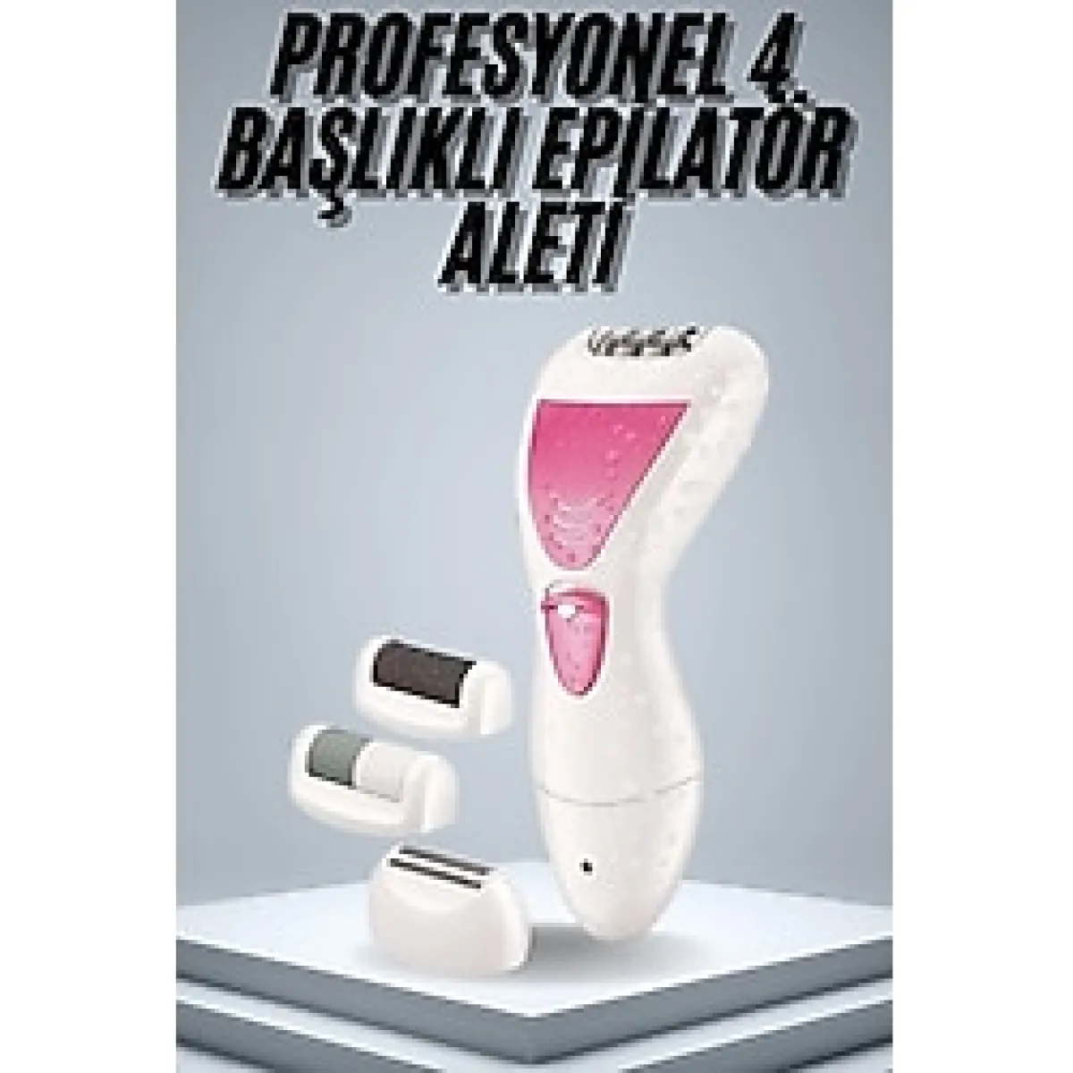 Teknodayım Profesyonel 4in1 Çok Amaçlı Epilasyon Aleti Şarjlı Pratik Taşınabilir - Ahşap