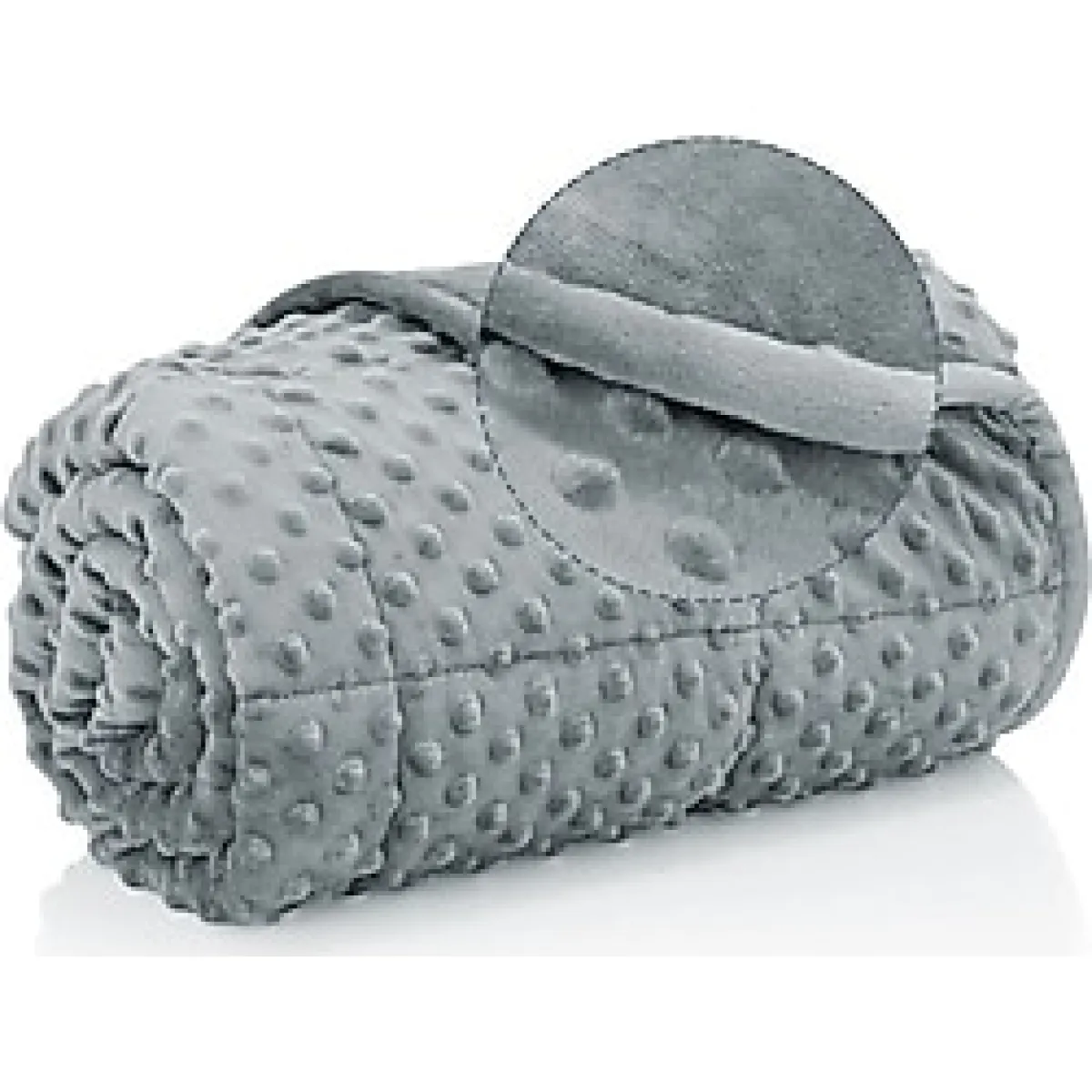 Terapise Süper Yumuşak Wellsoft Ağırlıklı Yorgan / Battaniye, 10 Kg, Gri, Çift Taraflı, Çift Kişilik - 195 x 215 cm - 0315 Gri