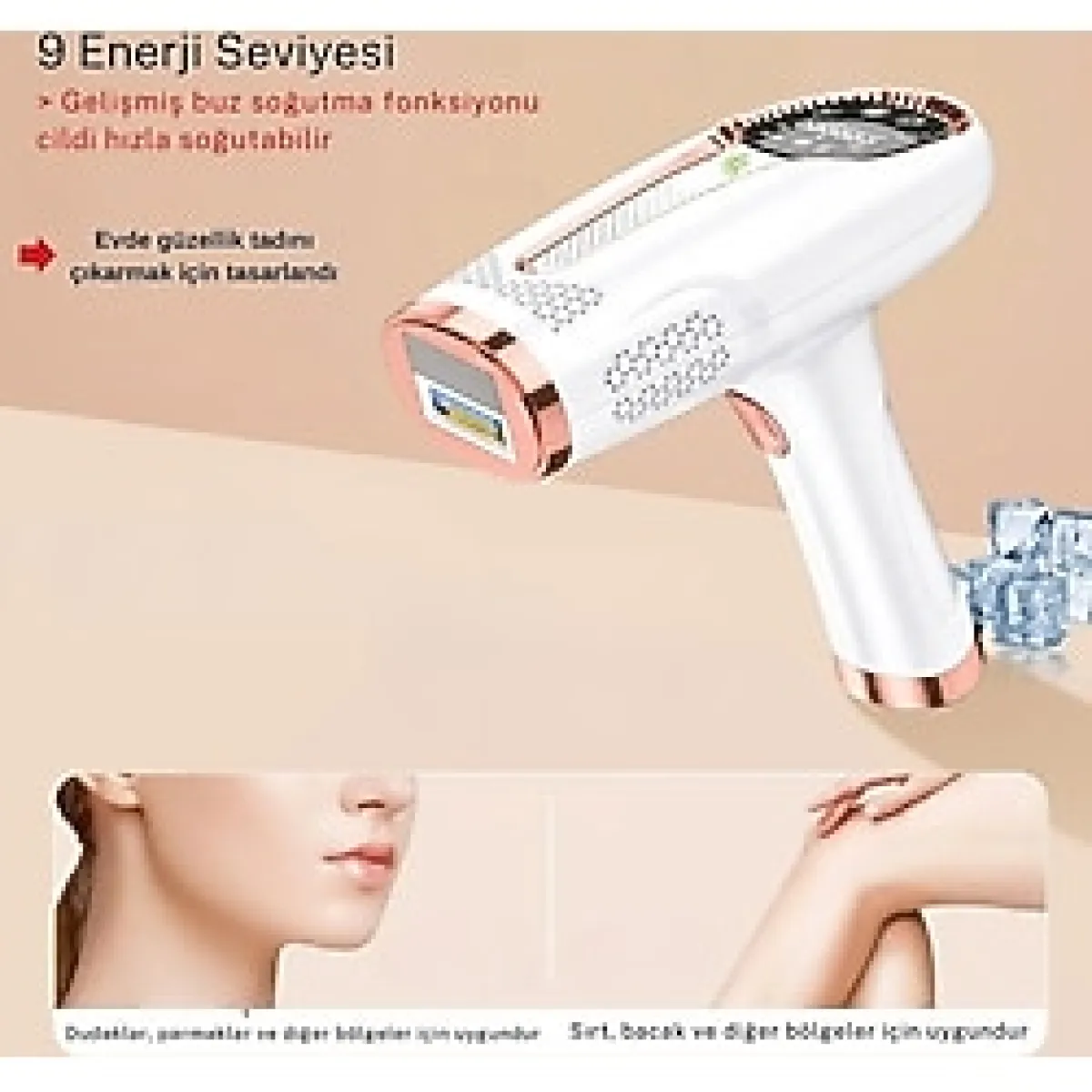 Tf Epilasyon Cihazı / Ipl Buz Lazer Epilasyon Cihazı TF-002 - Beyaz