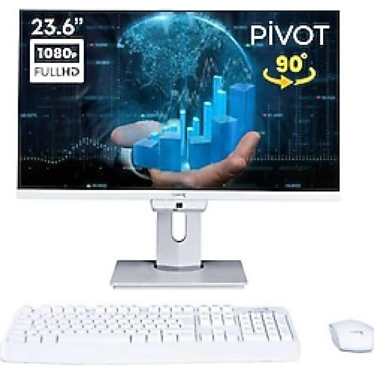 Turbox TAX1647 I7 7700HQ 16GB Ram 512GB SSD 23.6 Inç Fhd Pivot Webcam Wifi All In One Pc