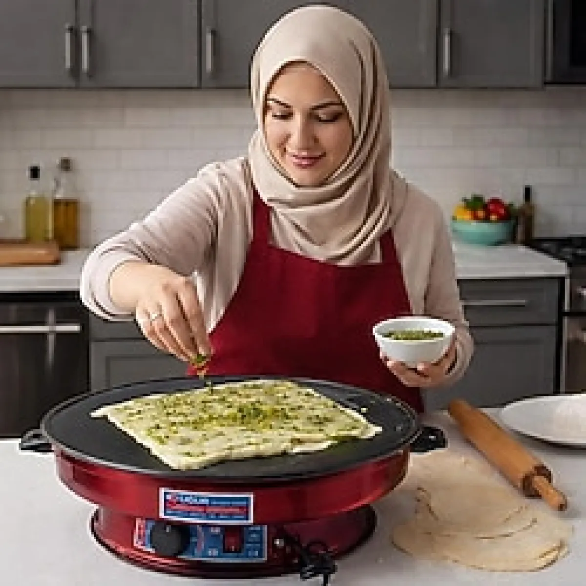 Uğur BÜYÜK BOY TERMOSTATLI KATMER YUFKA GÖZLEME SACI