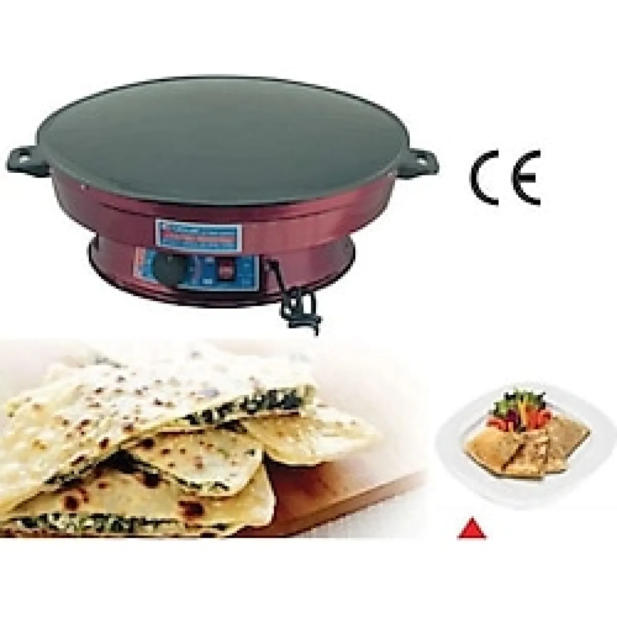 Uğur Elektrikli 2000W Termostatlı Katmer - Gözleme - Yufka Sacı - Altın