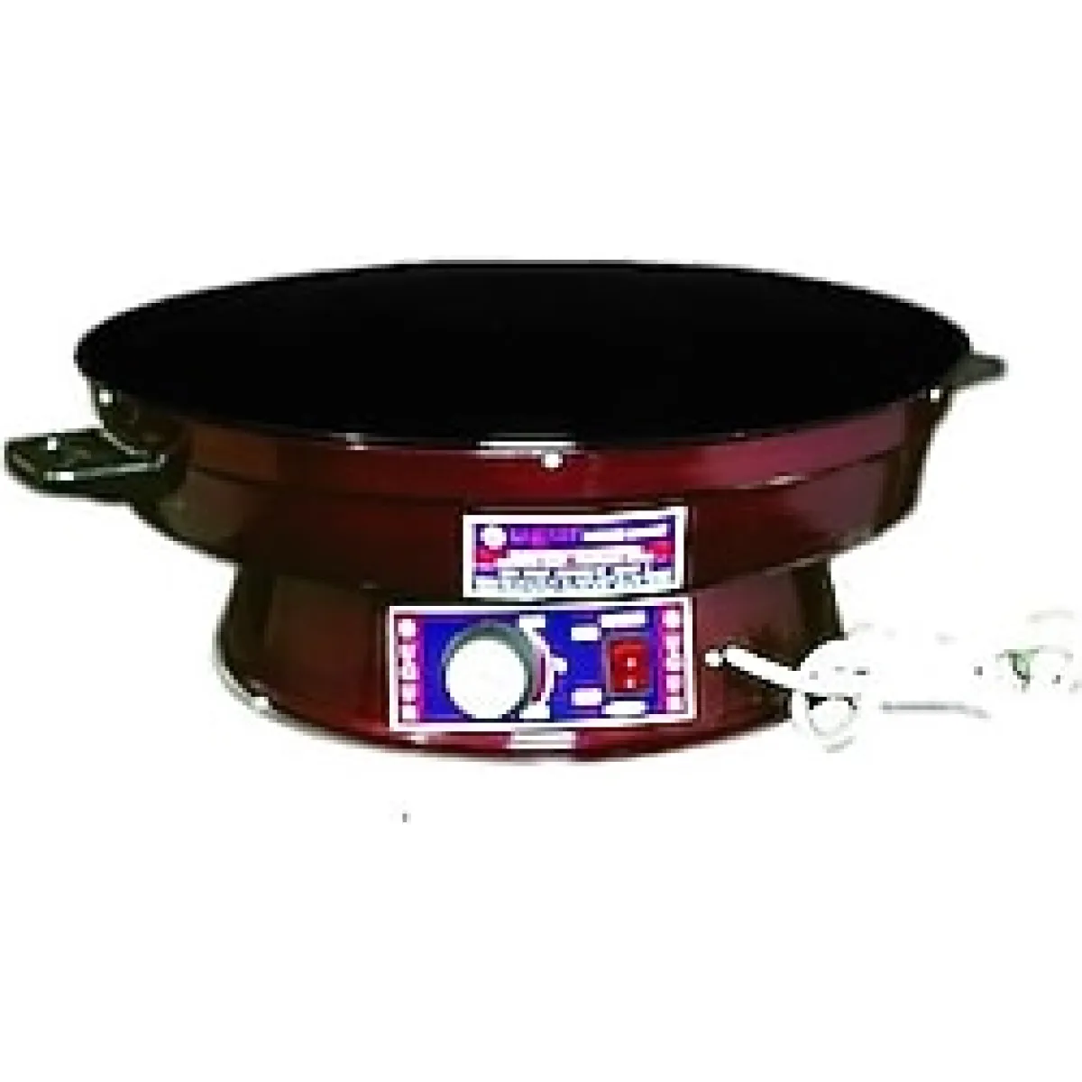 Uğur Katmer Sanayi Uğur Elektrikli Termostatlı Katmer Saçı Bordo Emaye Gövde 50 cm 2000 Watt Güç