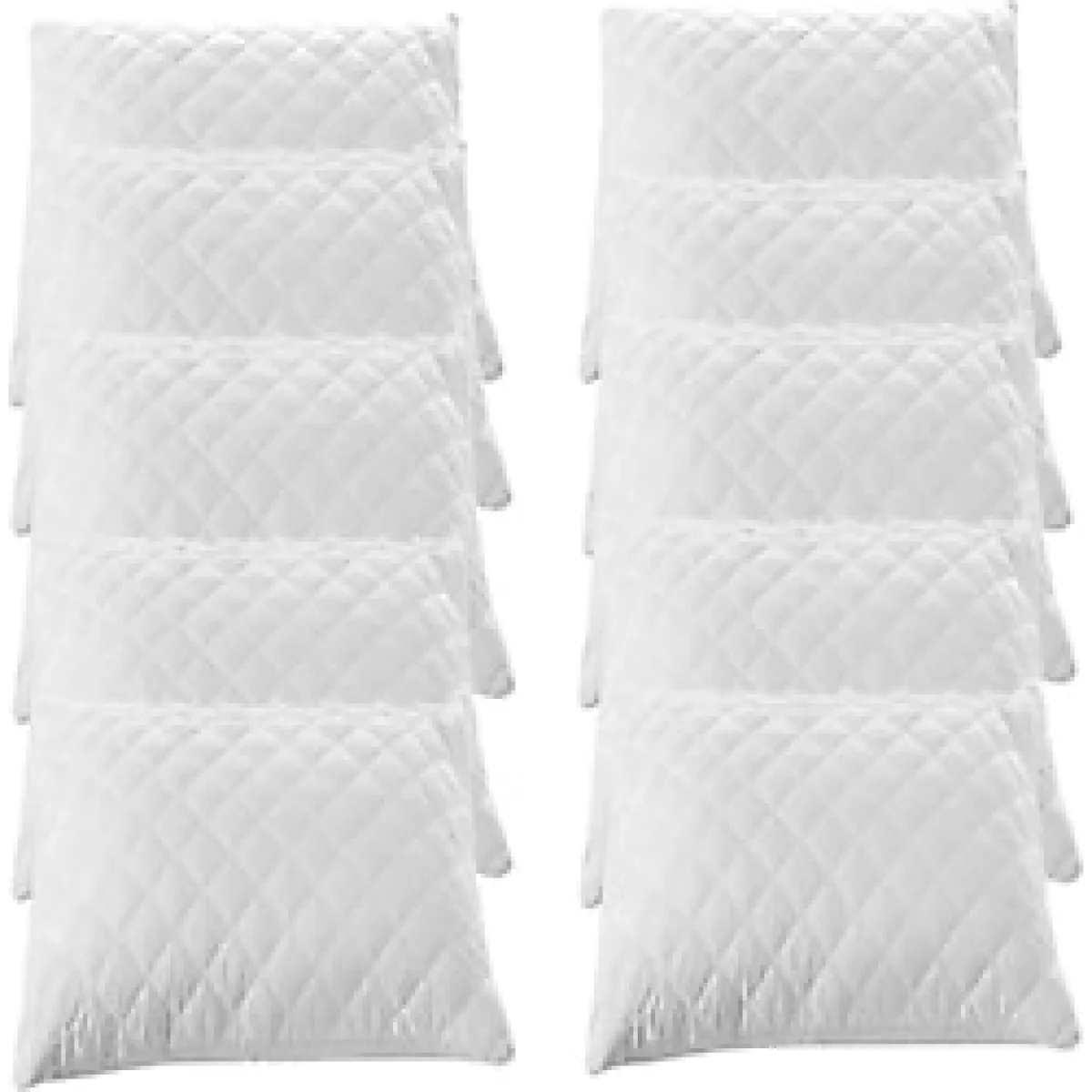 Valezium 10 Adet Kapitoneli Fermuarlı Yastık Koruyucu Alez 50x70 Cm